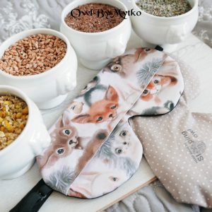 Funny Animal Weighted Eyepatch – Washable Cover, Adjustable Sleep Mask, Aromatherapy with Lavender & Flaxseed