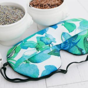 Painted Weighted Eyepatch – Washable Cover, Adjustable Sleep Mask, Aromatherapy with Lavender & Flaxseed