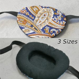 3D Adjustable Cotton Eye Patch Paisley Design | Amblyopia & Astigmatism Eye Cover