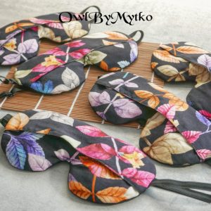 Leaves Colorful Weighted Eyepatch – Washable Cover, Adjustable Sleep Mask, Aromatherapy with Lavender & Flaxseed (Copy) (Copy)