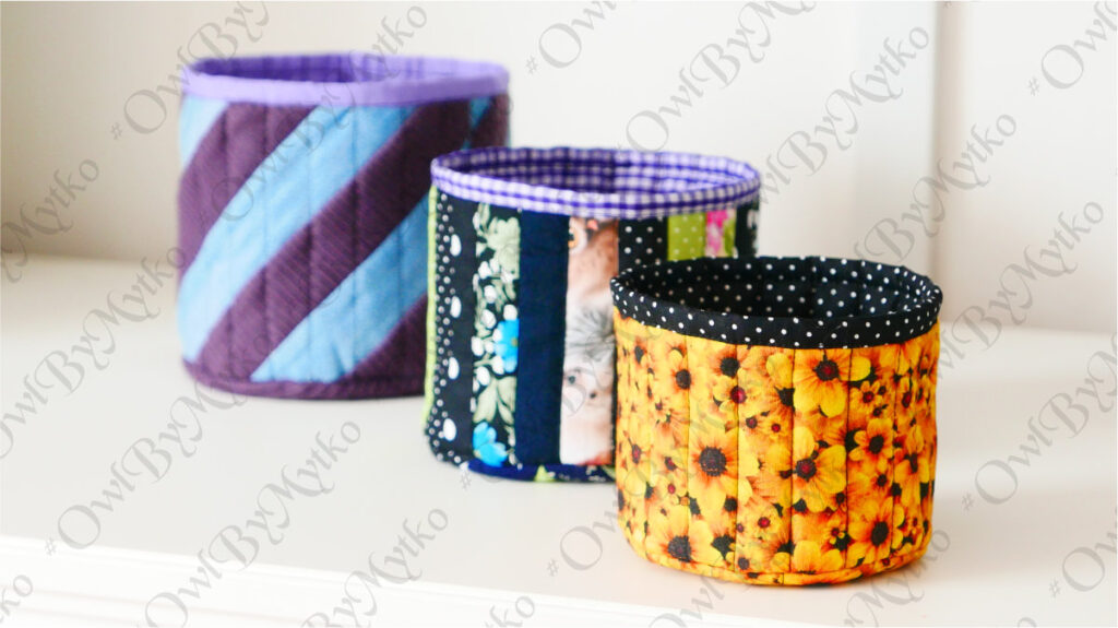3-in-1 Round Fabric Basket Sewing Pattern – PDF Template (A4 & US ...