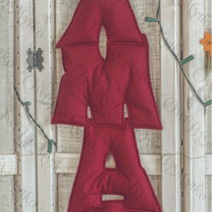A-Z Soft-Filled Fabric Letter Sewing Pattern – PDF Template