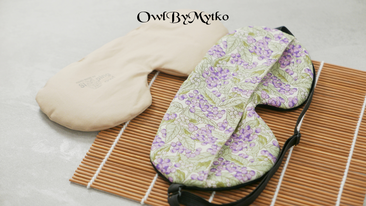 Lilac Berry Weighted Eyepatch – Washable Cover, Adjustable Sleep Mask, Aromatherapy with Lavender & Flaxseed - Image 7