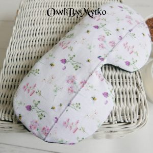 Busy Bee Weighted Eyepatch – Washable Cover, Adjustable Sleep Mask, Aromatherapy with Lavender & Flaxseed