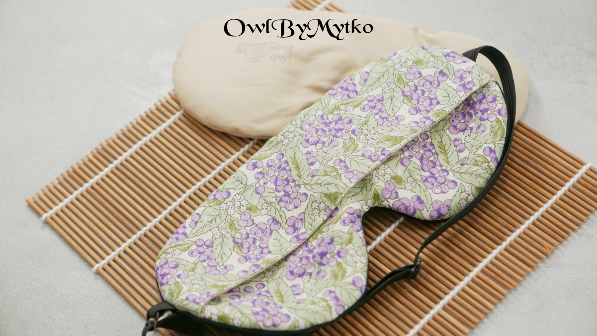 Lilac Berry Weighted Eyepatch – Washable Cover, Adjustable Sleep Mask, Aromatherapy with Lavender & Flaxseed - Image 6