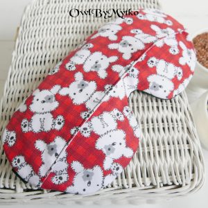 Puppy Weighted Eyepatch – Washable Cover, Adjustable Sleep Mask, Aromatherapy with Lavender & Flaxseed