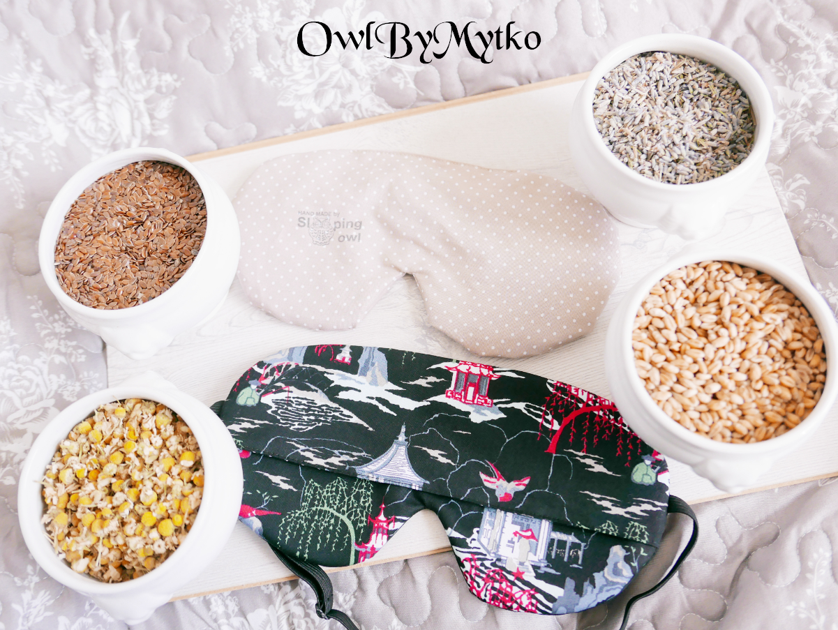 Chines Garden Weighted Eyepatch – Washable Cover, Adjustable Sleep Mask, Aromatherapy with Lavender & Flaxseed - Image 6