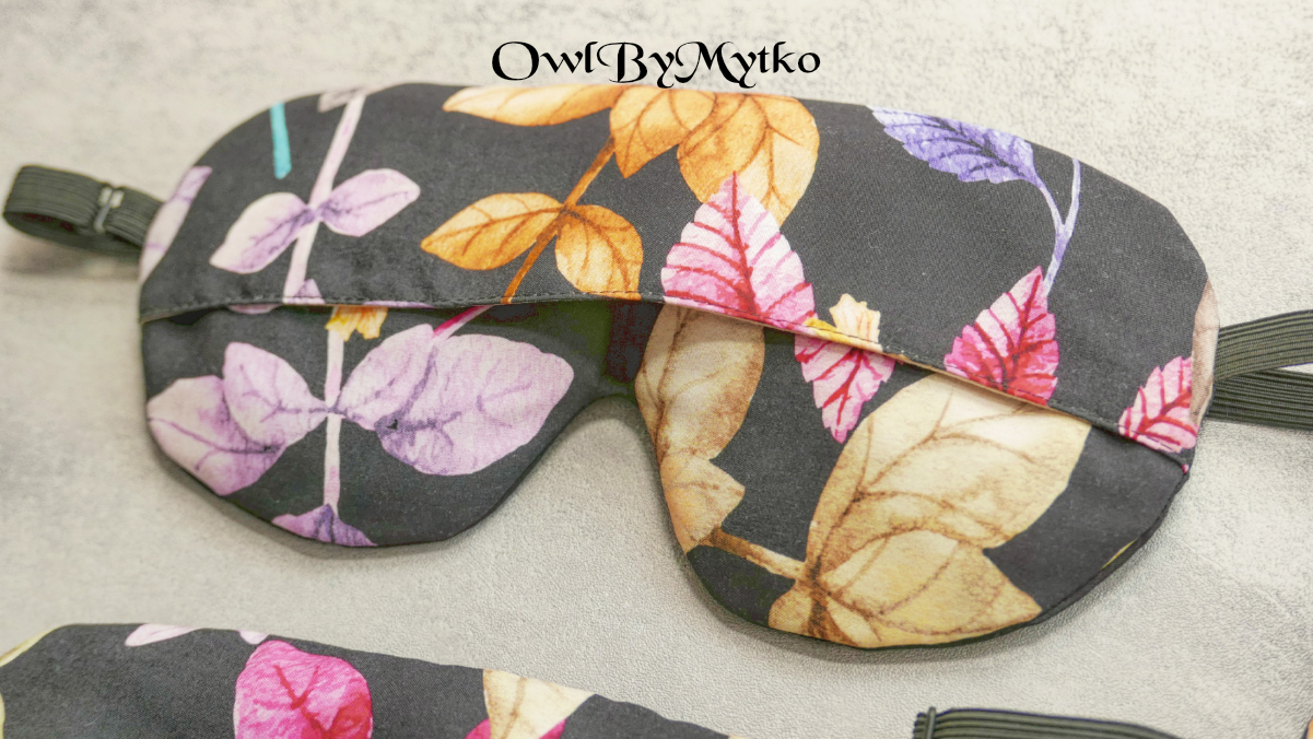 Leaves Colorful Weighted Eyepatch – Washable Cover, Adjustable Sleep Mask, Aromatherapy with Lavender & Flaxseed (Copy) (Copy) - Image 11