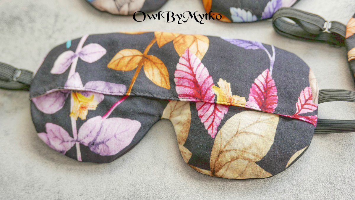 Leaves Colorful Weighted Eyepatch – Washable Cover, Adjustable Sleep Mask, Aromatherapy with Lavender & Flaxseed (Copy) (Copy) - Image 10