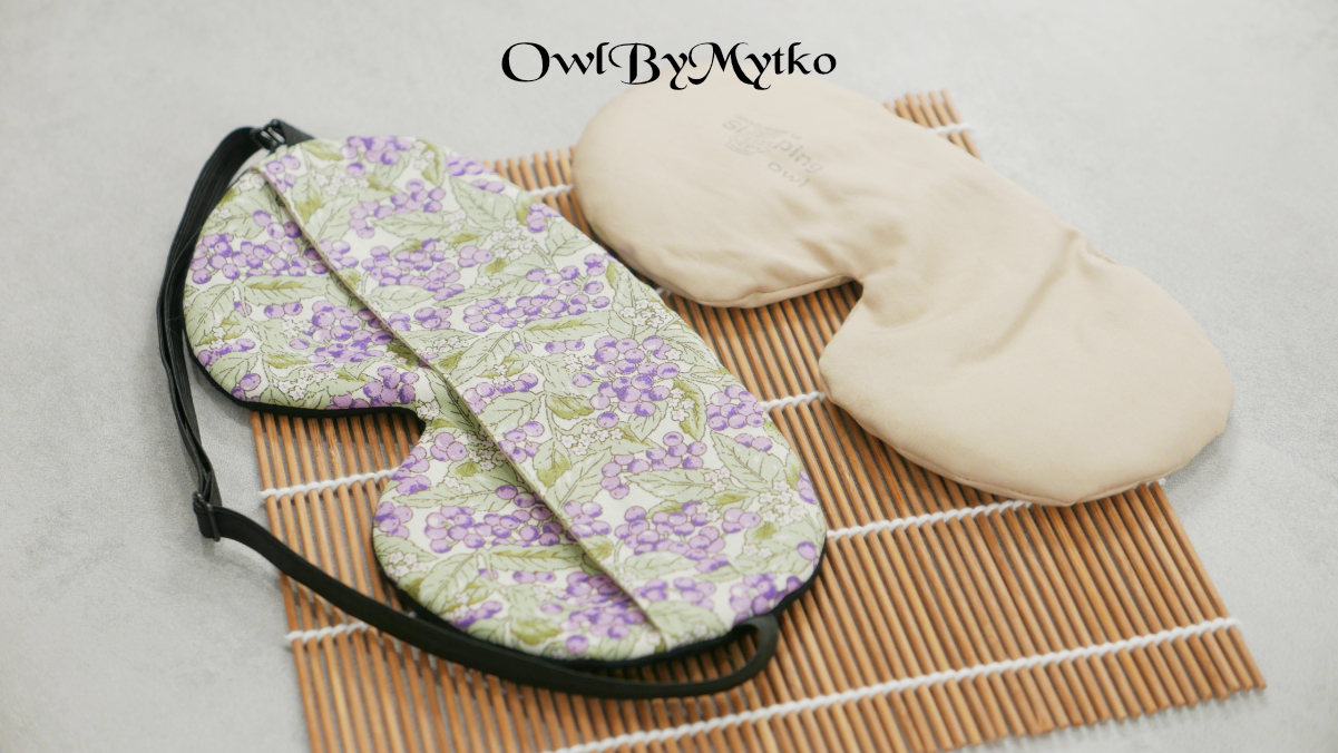 Lilac Berry Weighted Eyepatch – Washable Cover, Adjustable Sleep Mask, Aromatherapy with Lavender & Flaxseed - Image 4