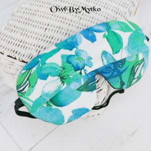Painted Weighted Eyepatch – Washable Cover, Adjustable Sleep Mask, Aromatherapy with Lavender & Flaxseed
