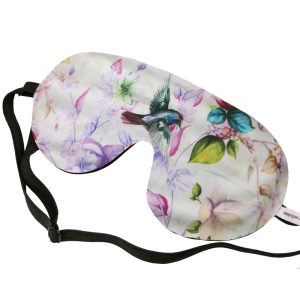 Magnolia Cotton Sleep Mask by OwlByMytko – Padded, Adjustable & Light-Blocking