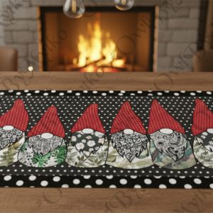 Table Runner Sewing PDF – 6 Gnomes | Step-by-Step Instructions | A4 & US Letter Templates