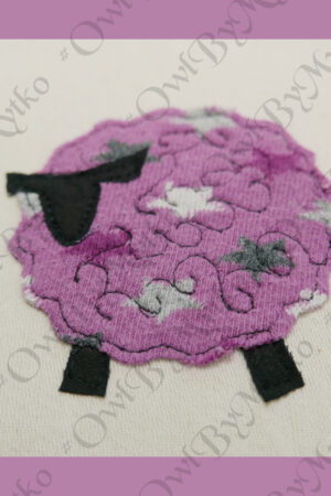 Free Sheep Applique PDF Pattern – Easy Upcycled Sock Sewing Project for Beginners