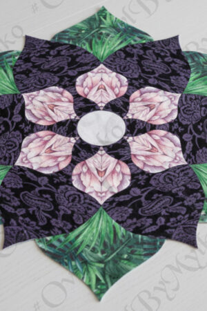 Poinsettia Star Table Mat – Printable PDF Sewing Pattern with Step-by-Step Instructions