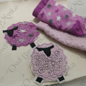 Free Sheep Applique PDF Pattern – Easy Upcycled Sock Sewing Project for Beginners