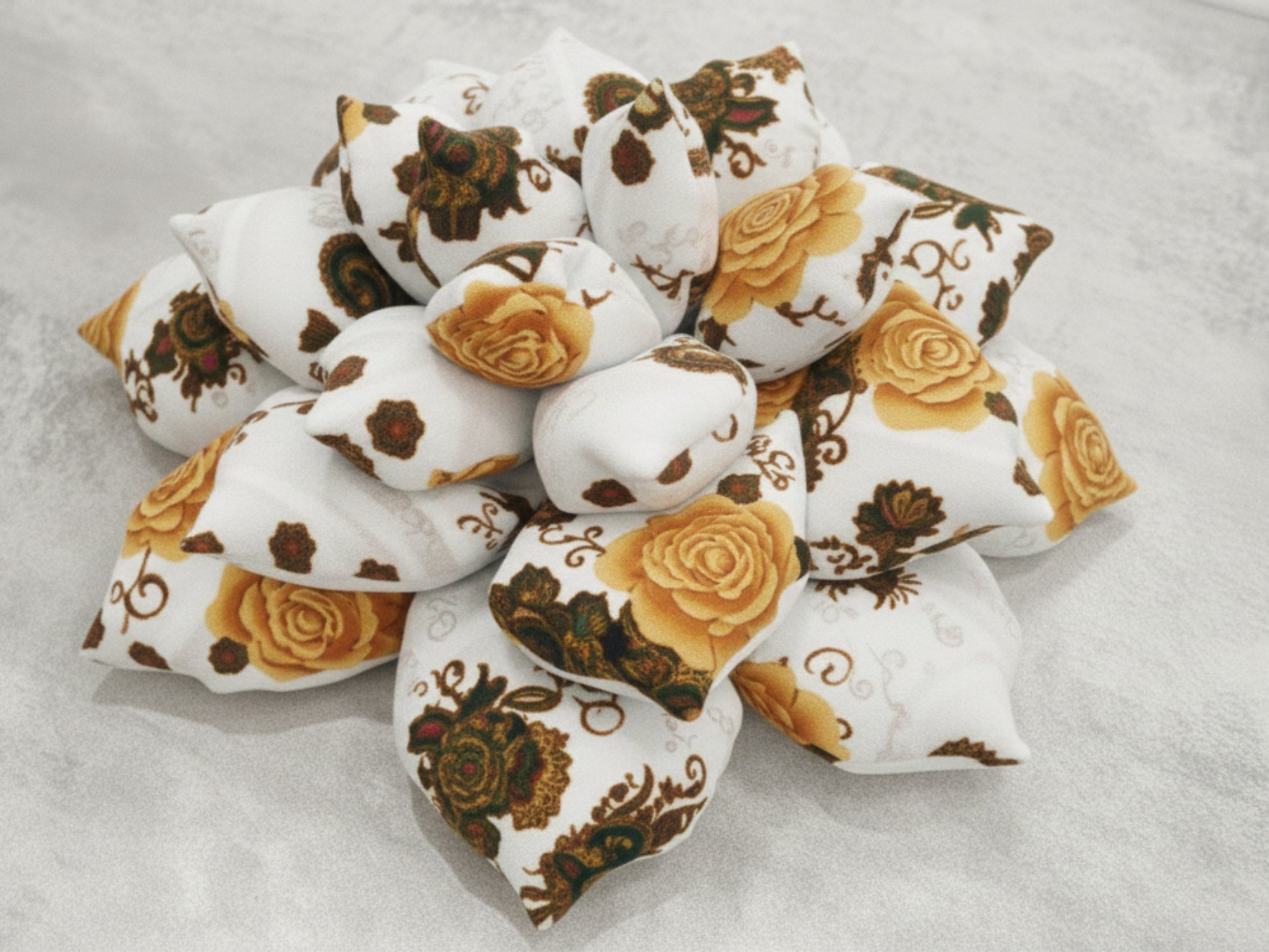 Black Succulent Cushion, Pattern PDF with templates, instant download, video on youtube - Image 9