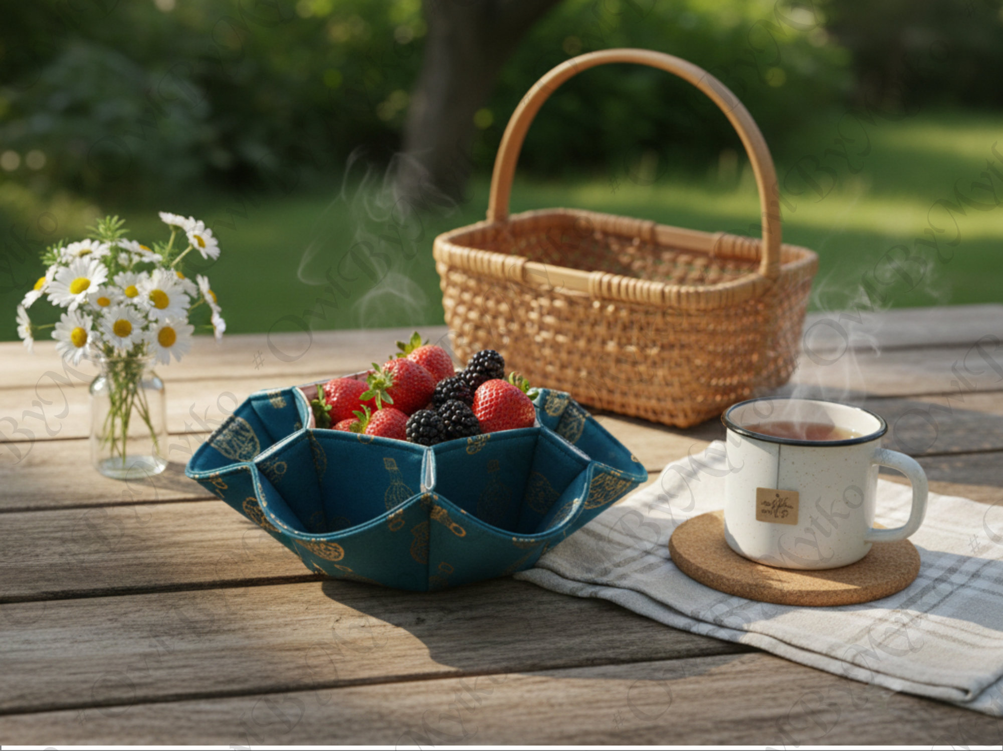 🌸 Flower-Inspired Fabric Organizer – Round Basket Sewing Pattern (Beginner PDF, A4 & US Letter) - Image 8