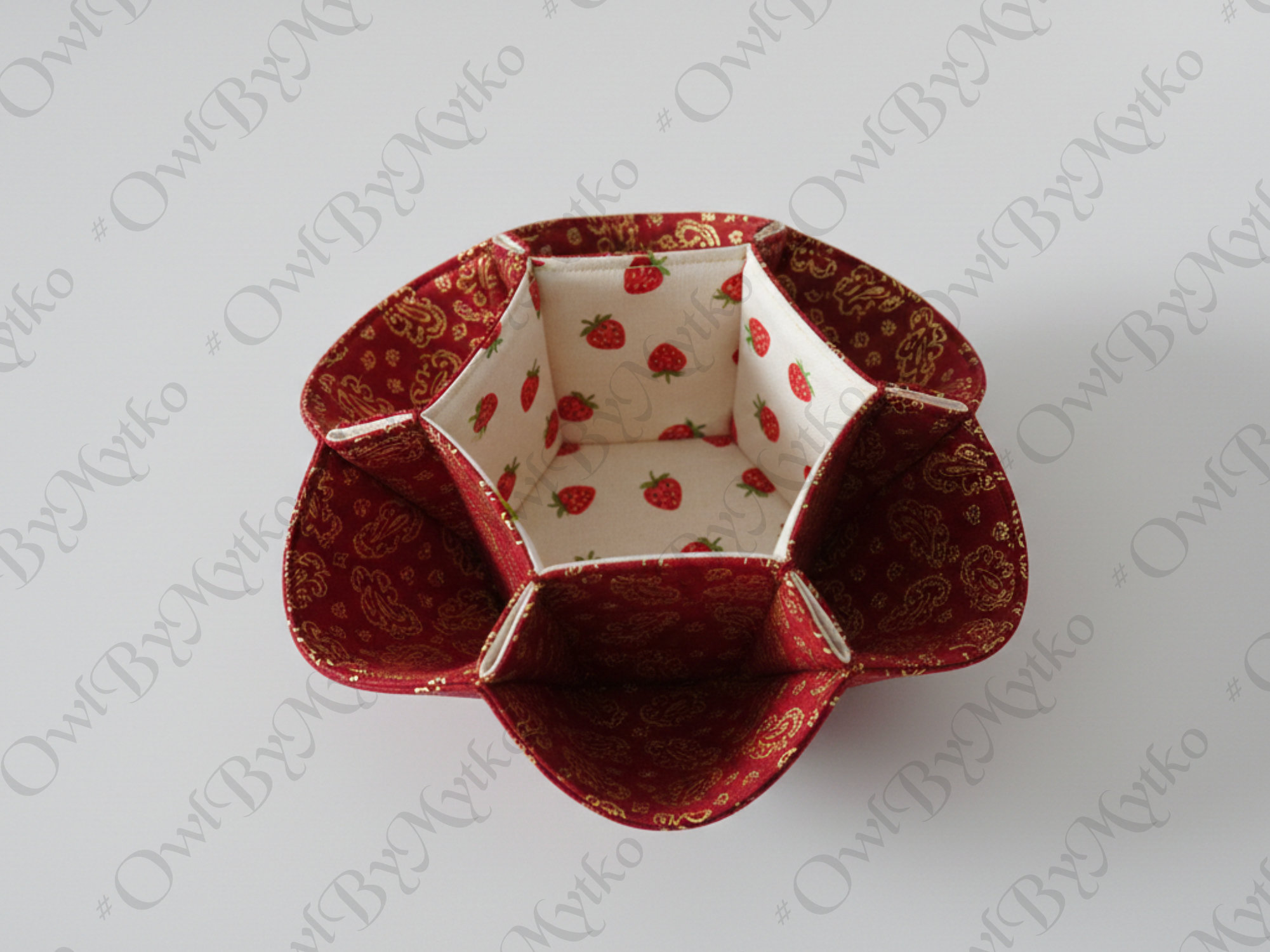 🌸 Flower-Inspired Fabric Organizer – Round Basket Sewing Pattern (Beginner PDF, A4 & US Letter) - Image 7