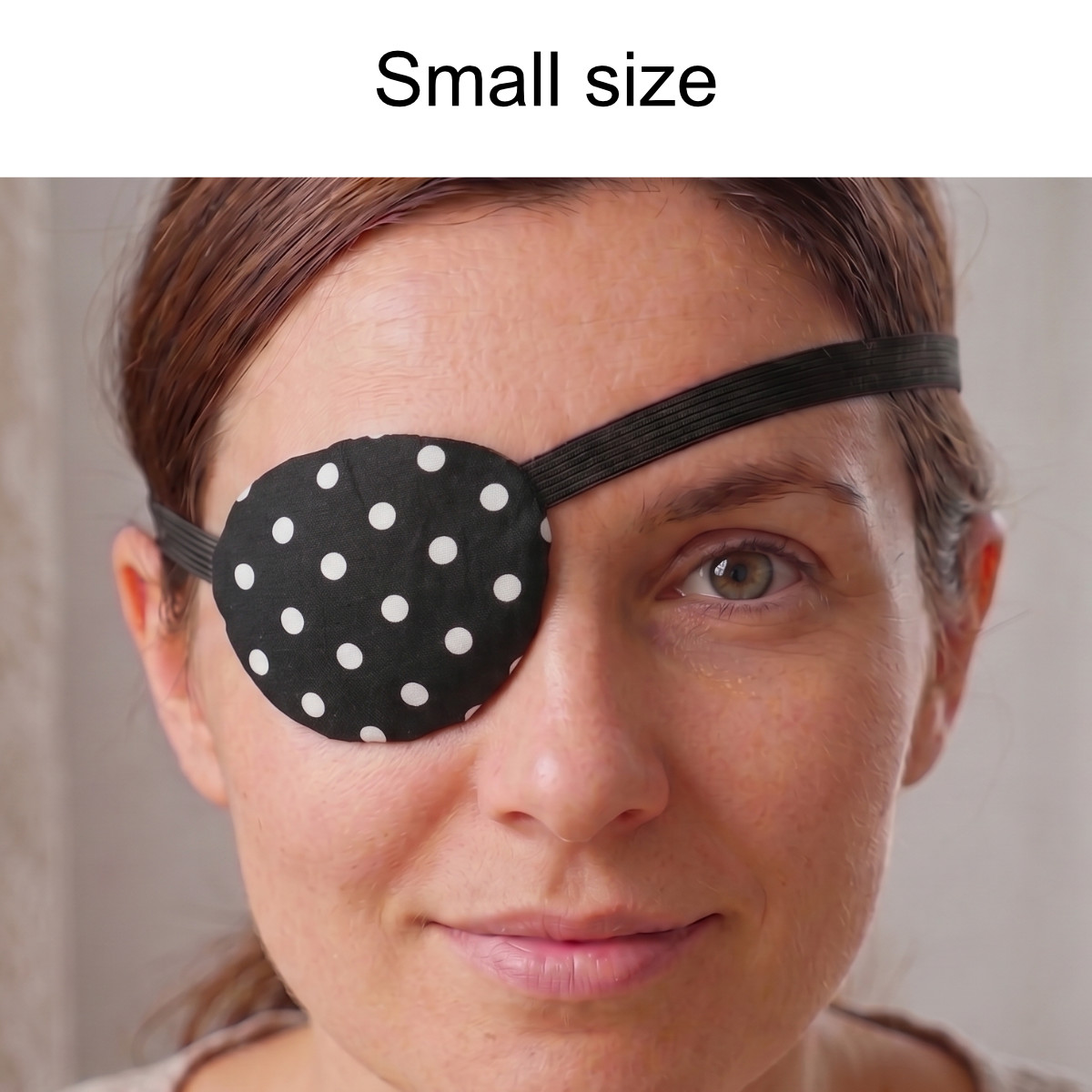 3D Adjustable Cotton Eye Patch Big Dots Design | Amblyopia & Astigmatism Eye Cover - Image 4