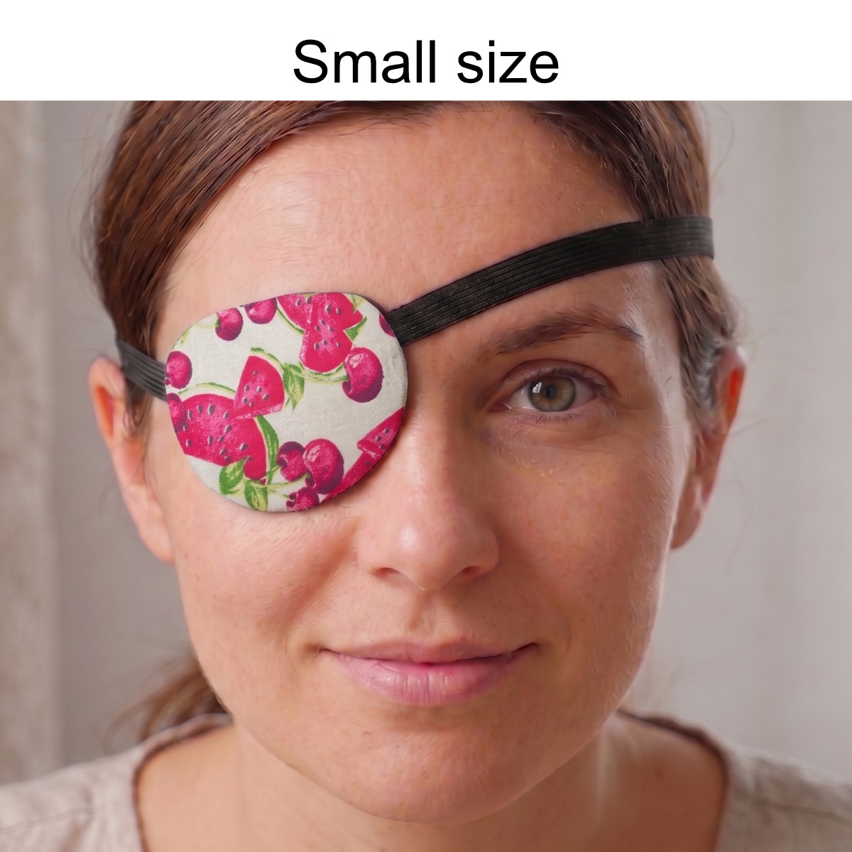 3D Adjustable Cotton Eye Patch Watermelon | Amblyopia & Astigmatism Eye Cover - Image 2