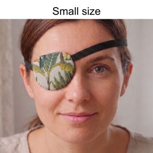 3D Adjustable Cotton Eye Patch | Banana Leaf Jungle Print | Amblyopia & Astigmatism Eye Cover