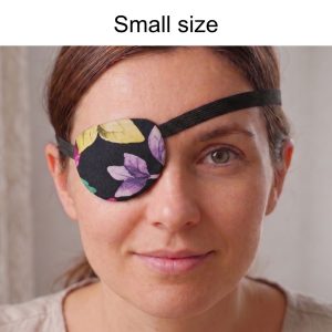 3D Adjustable Cotton Eye Patch | Dark Botanical Elegance Design | Amblyopia & Astigmatism Eye Cover