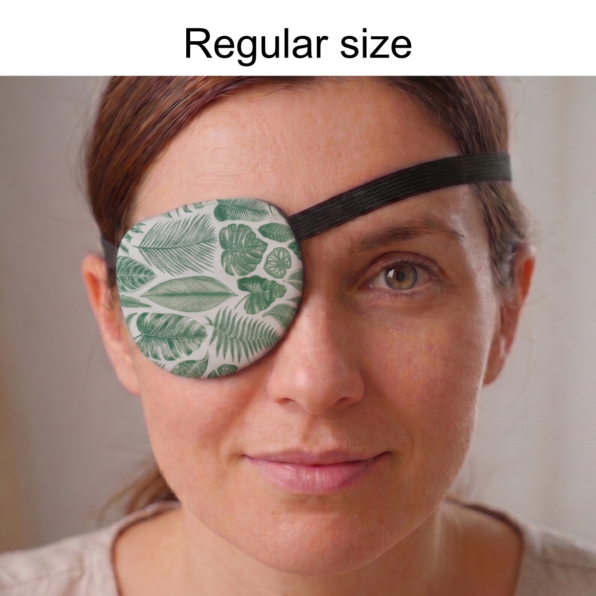 3D Adjustable Cotton Eye Patch Leaves Design | Amblyopia & Astigmatism Eye Cover - Image 3