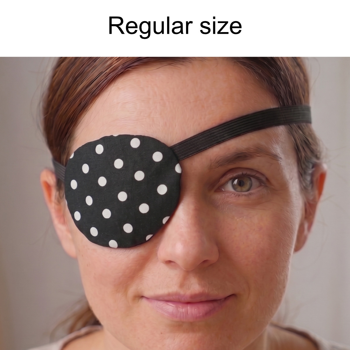 3D Adjustable Cotton Eye Patch Big Dots Design | Amblyopia & Astigmatism Eye Cover - Image 5
