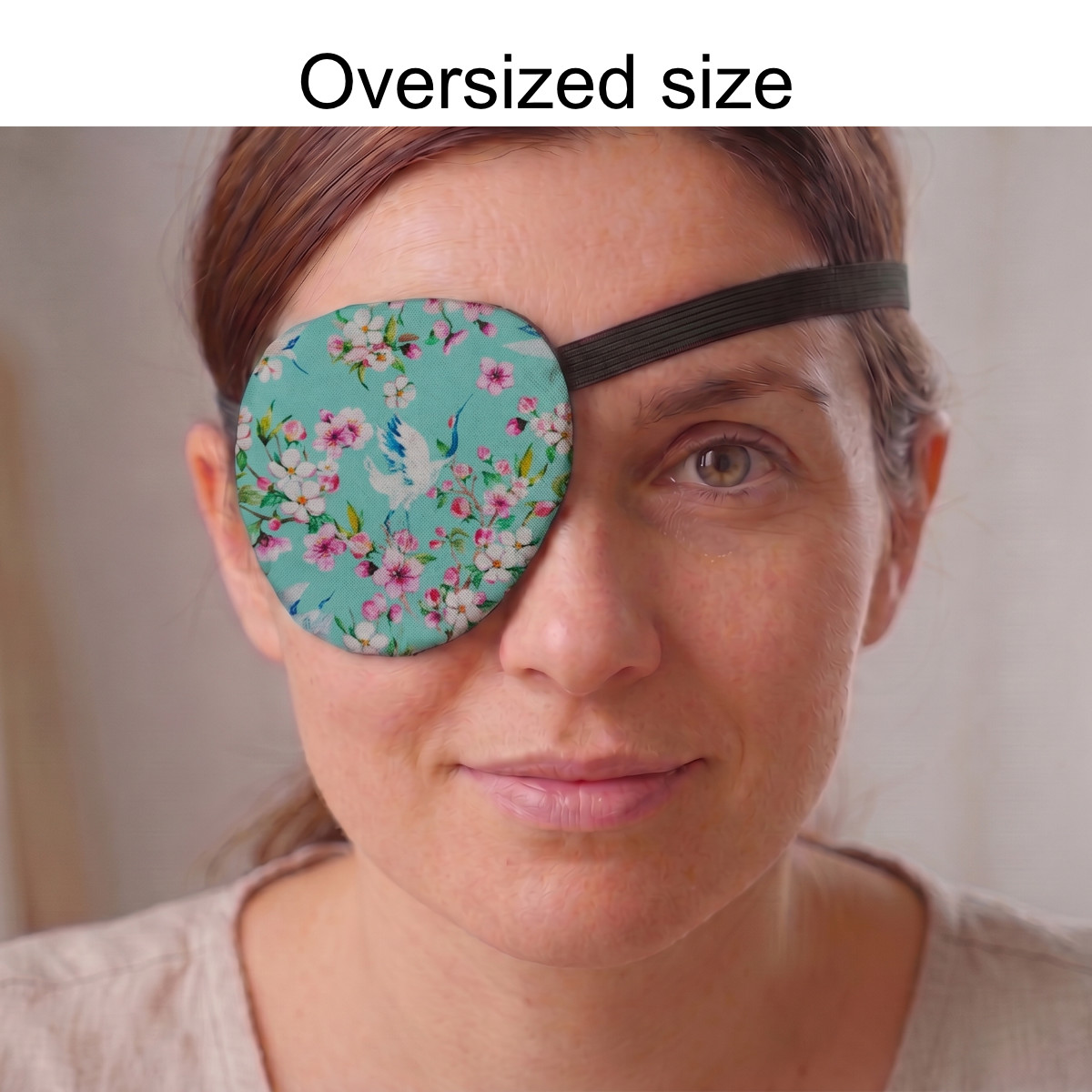 3D Adjustable Cotton Eye Patch Cranes Design | Amblyopia & Astigmatism Eye Cover - Image 4