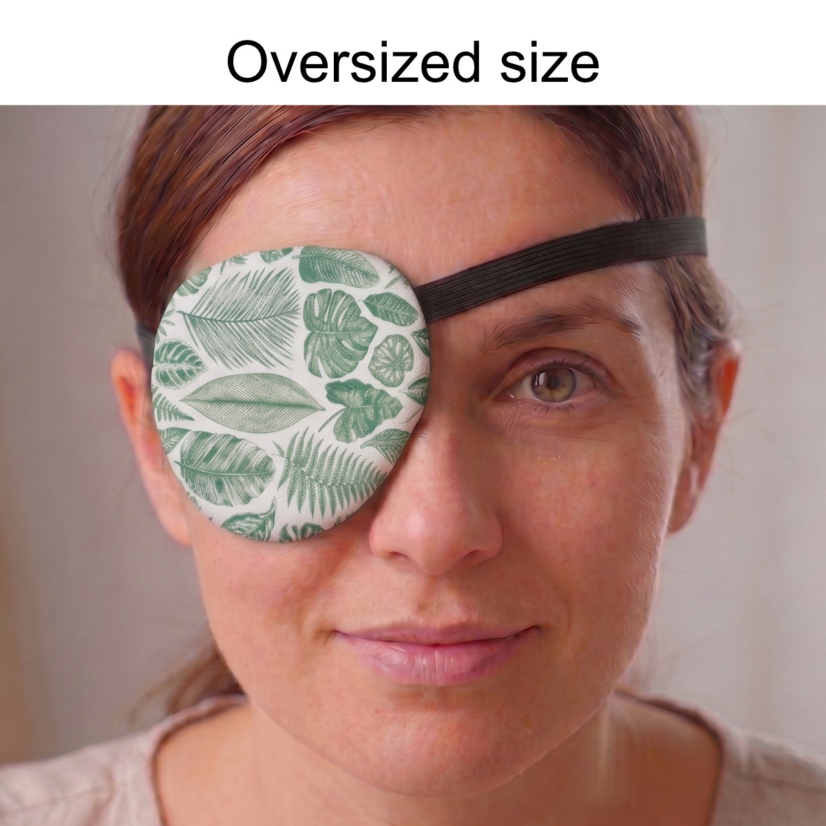 3D Adjustable Cotton Eye Patch Leaves Design | Amblyopia & Astigmatism Eye Cover - Image 4