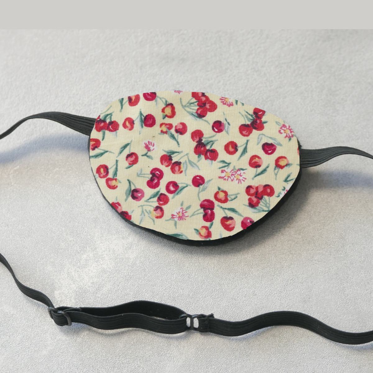 3D Adjustable Cotton Eye Patch Cherry Design | Amblyopia & Astigmatism Eye Cover - Image 5