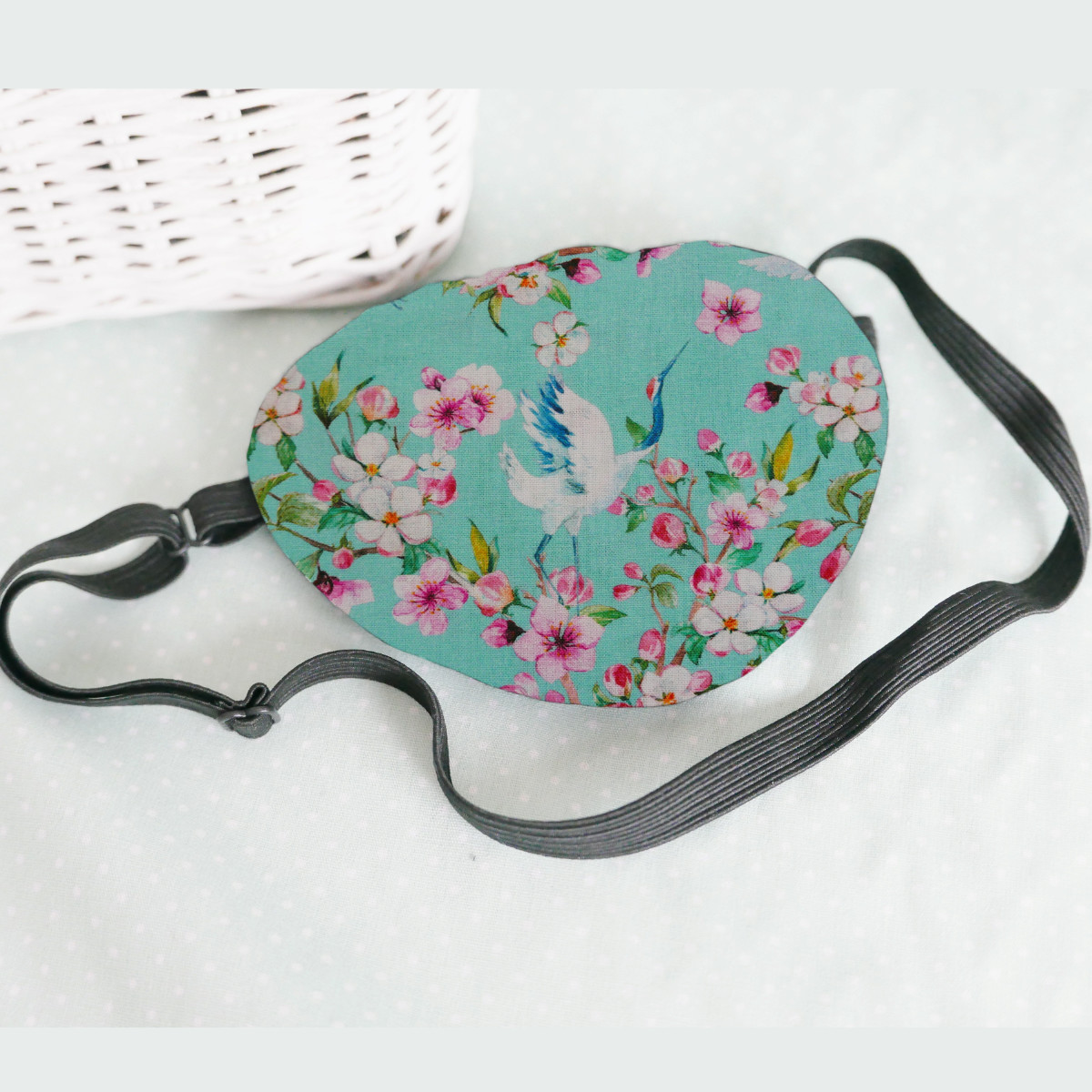 3D Adjustable Cotton Eye Patch Cranes Design | Amblyopia & Astigmatism Eye Cover - Image 5