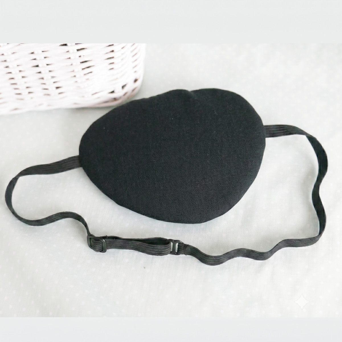 3D Adjustable Cotton Eye Patch Black Design | Amblyopia & Astigmatism Eye Cover - Image 5
