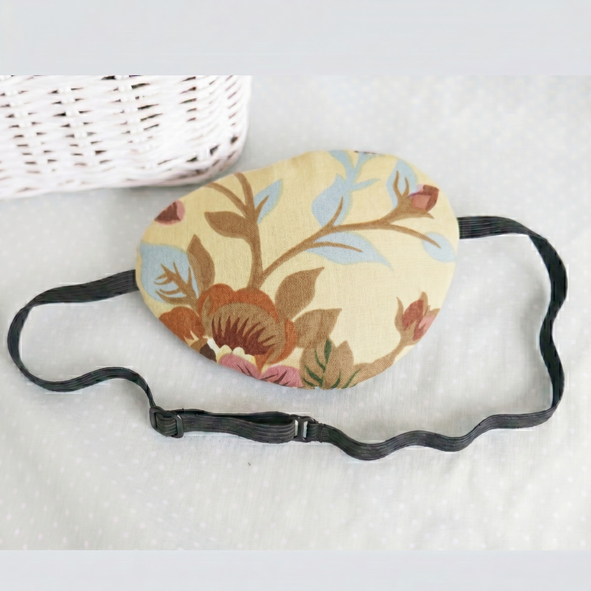 3D Adjustable Cotton Eye Patch | Botanical Design | Amblyopia & Astigmatism Eye Cover - Image 4