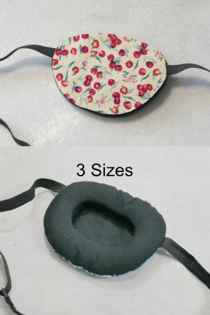 3D Adjustable Cotton Eye Patch Cherry Design | Amblyopia & Astigmatism Eye Cover