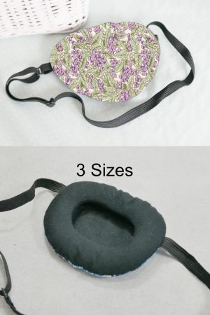 3D Adjustable Cotton Eye Patch Lilac Berry Design | Amblyopia & Astigmatism Eye Cover