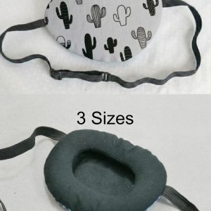 3D Adjustable Cotton Eye Patch Cactus Design | Amblyopia & Astigmatism Eye Cover