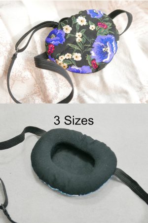 3D Adjustable Cotton Eye Patch Multicolour Flowers Design | Amblyopia & Astigmatism Eye Cover