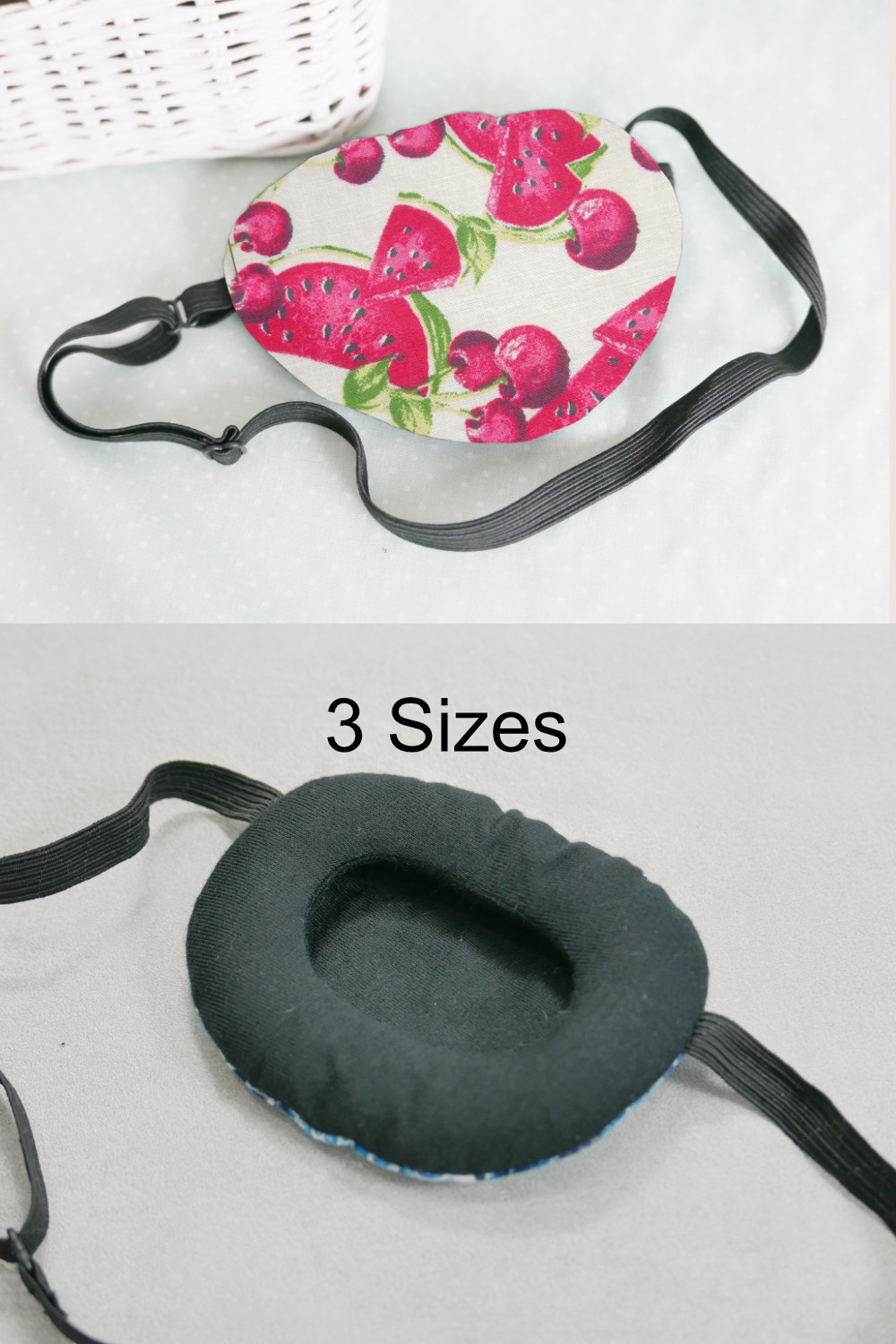 3D Adjustable Cotton Eye Patch Watermelon | Amblyopia & Astigmatism Eye Cover