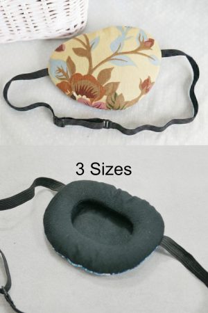 3D Adjustable Cotton Eye Patch | Botanical Design | Amblyopia & Astigmatism Eye Cover