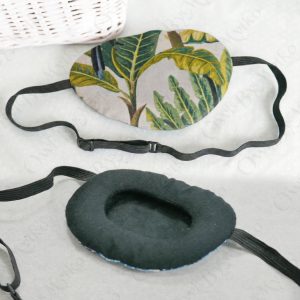 3D Adjustable Cotton Eye Patch | Banana Leaf Jungle Print | Amblyopia & Astigmatism Eye Cover
