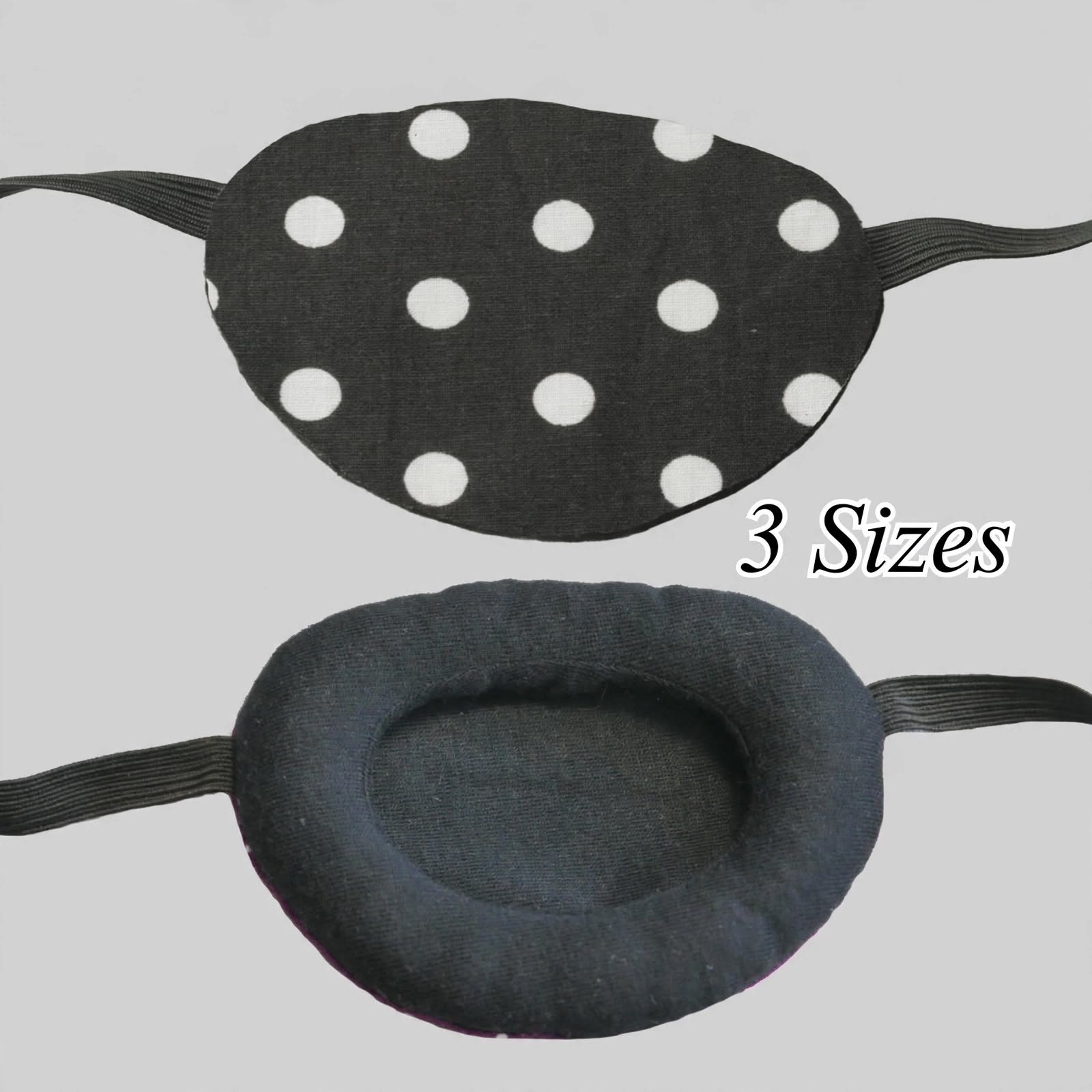 3D Adjustable Cotton Eye Patch Big Dots Design | Amblyopia & Astigmatism Eye Cover