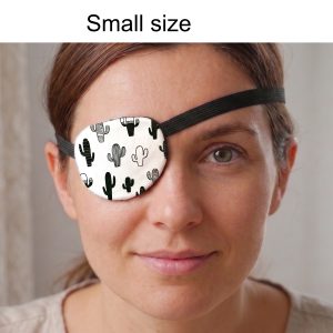 3D Adjustable Cotton Eye Patch Cactus Design | Amblyopia & Astigmatism Eye Cover