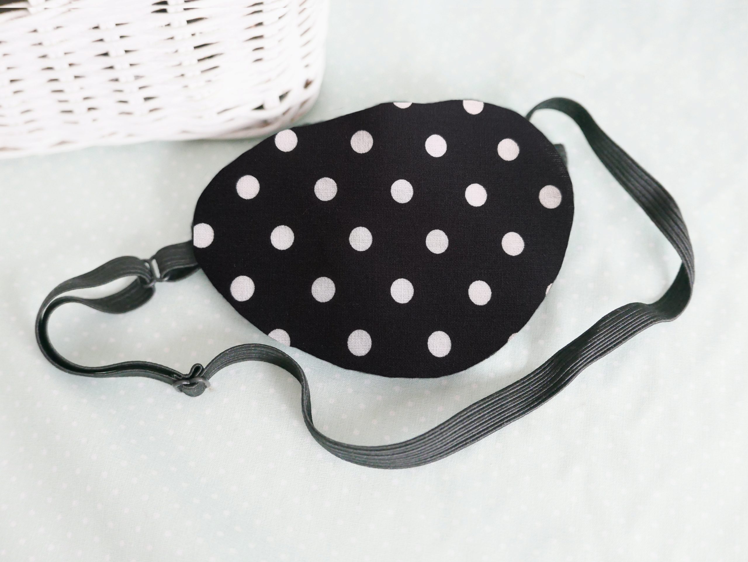 3D Adjustable Cotton Eye Patch Big Dots Design | Amblyopia & Astigmatism Eye Cover - Image 3