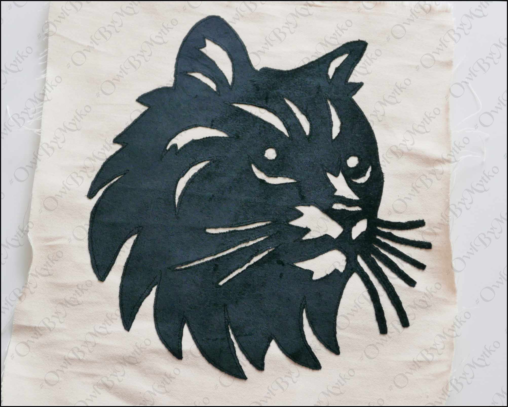 Cat Head Appliqué Sewing Pattern PDF | Beginner Friendly - Image 2