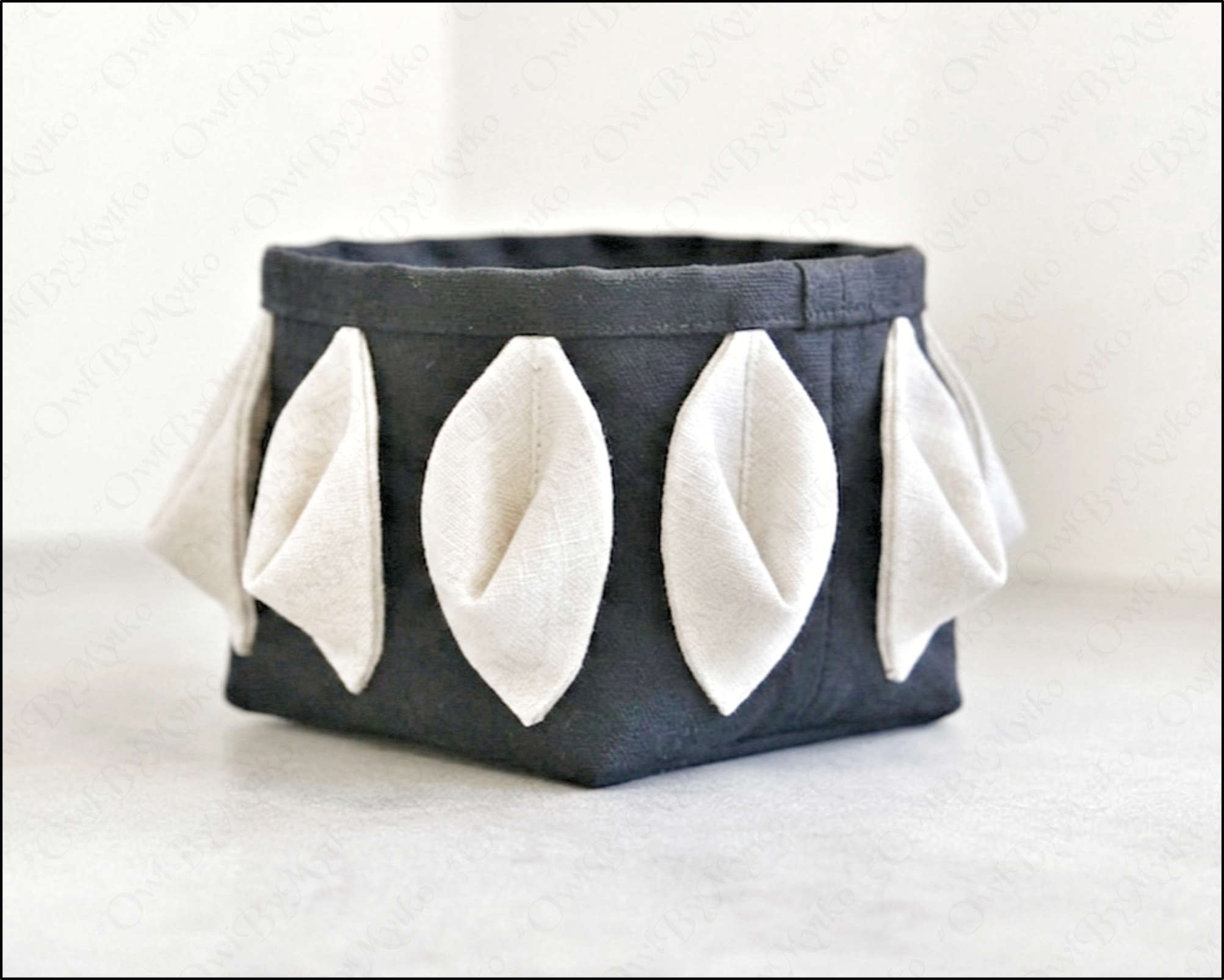 Fabric Storage Box Sewing Pattern PDF | Folded Flower Design | Hidden Seams - Image 3