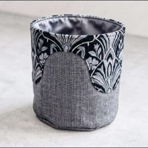 Round Fabric Box Sewing Pattern PDF | Fully Lined Storage Basket | Beginner Friendly
