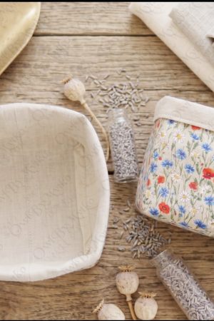 Fabric Storage Box Sewing Pattern PDF | Hidden Seams | No Lining