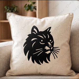 Cat Head Appliqué Sewing Pattern PDF | Beginner Friendly